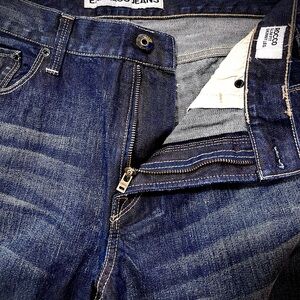 Express Dark Indigo Slim Straight Jeans